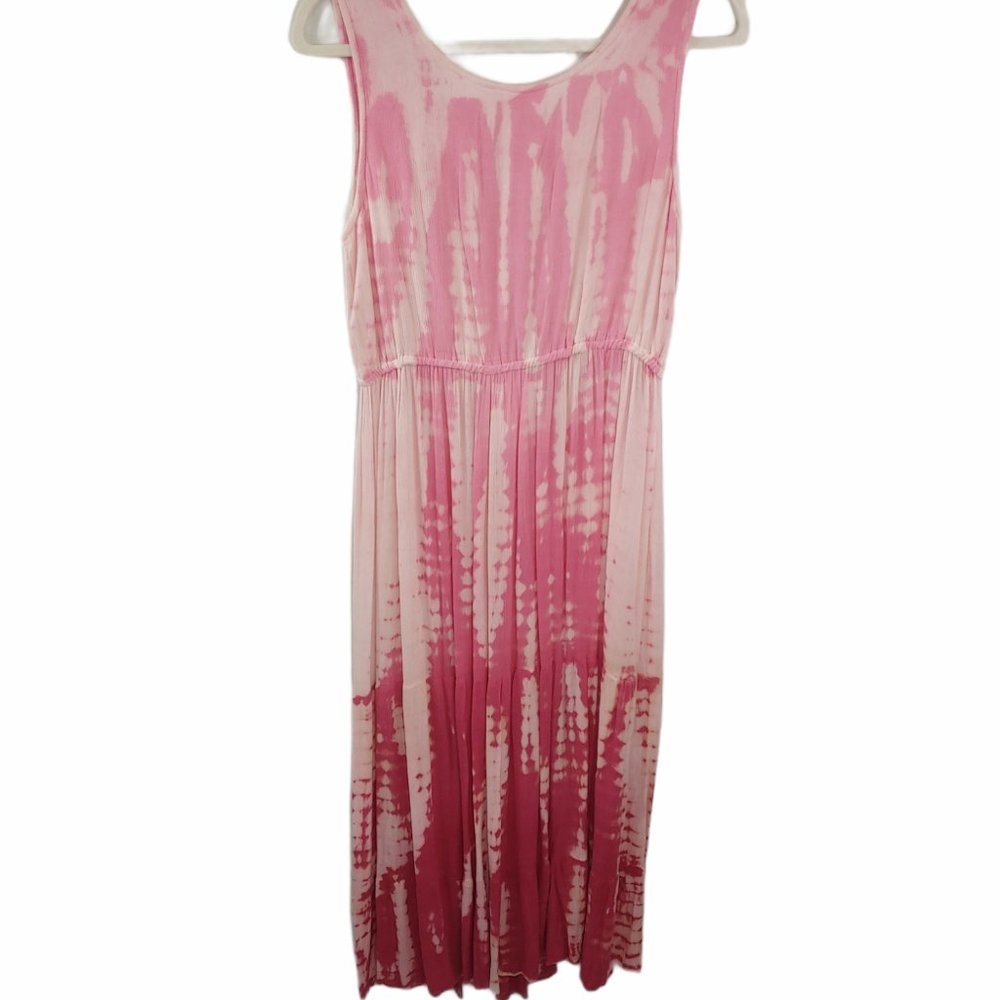 NWT Sand & Spirit Pink Boho Beach Tank Dress Sz M